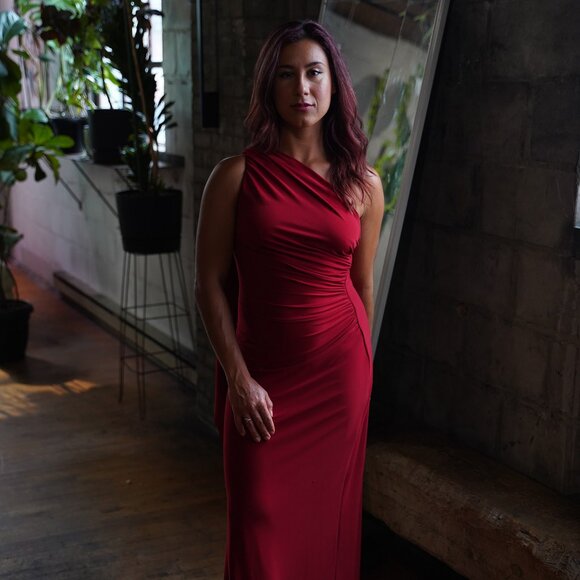 Ralph Lauren Red Evening Gown Size 2-4 - Picture 2 of 4